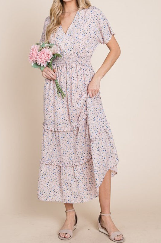 FEEL THE ELEGANCE KIMONO SLEEVE MAXI DRESS