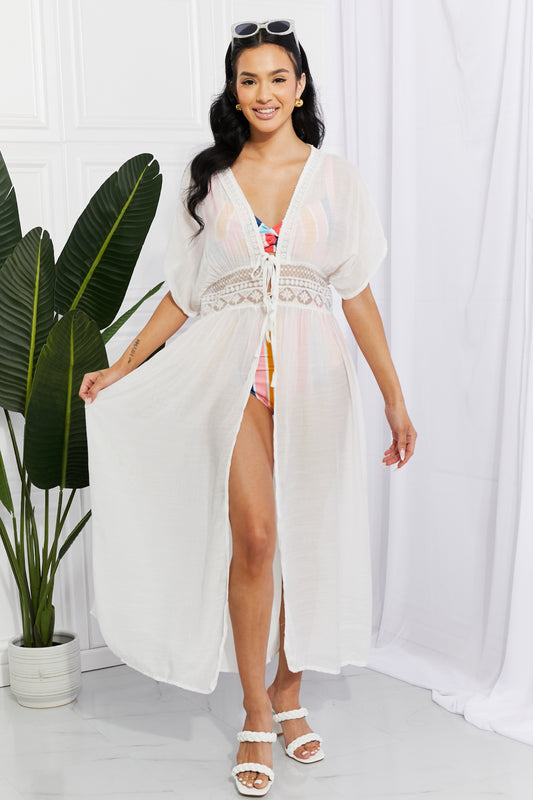 SEA GODDESS TIED MAXI COVER-UP