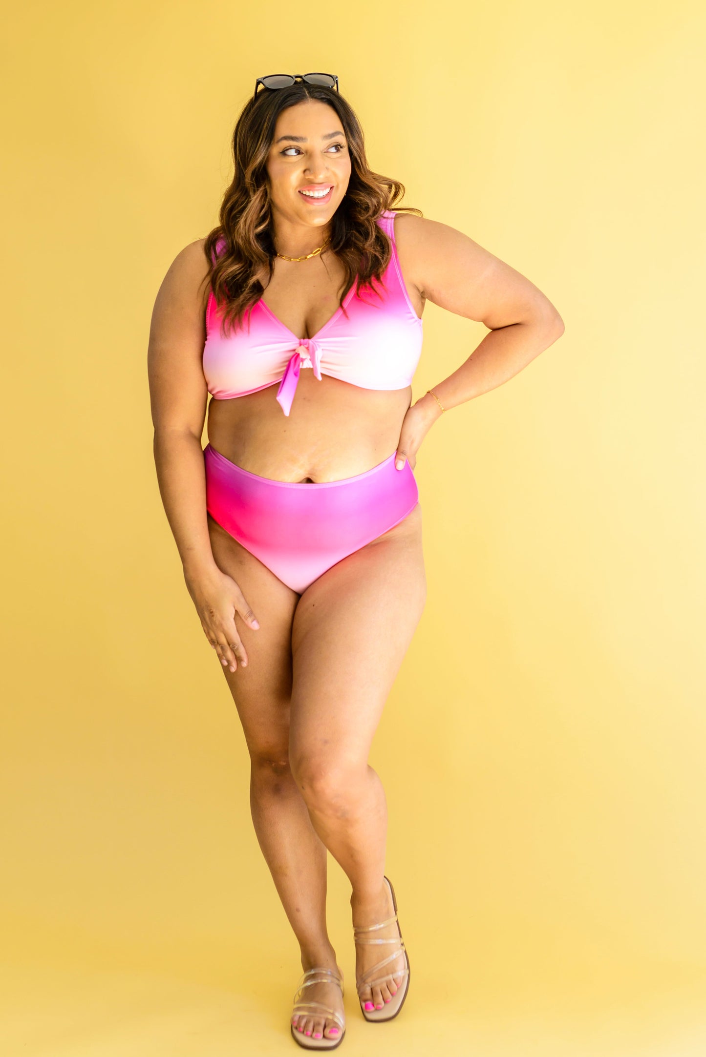 BEST OF BOTH WORLDS TWO PIECE OMBRE SWIMSUIT
