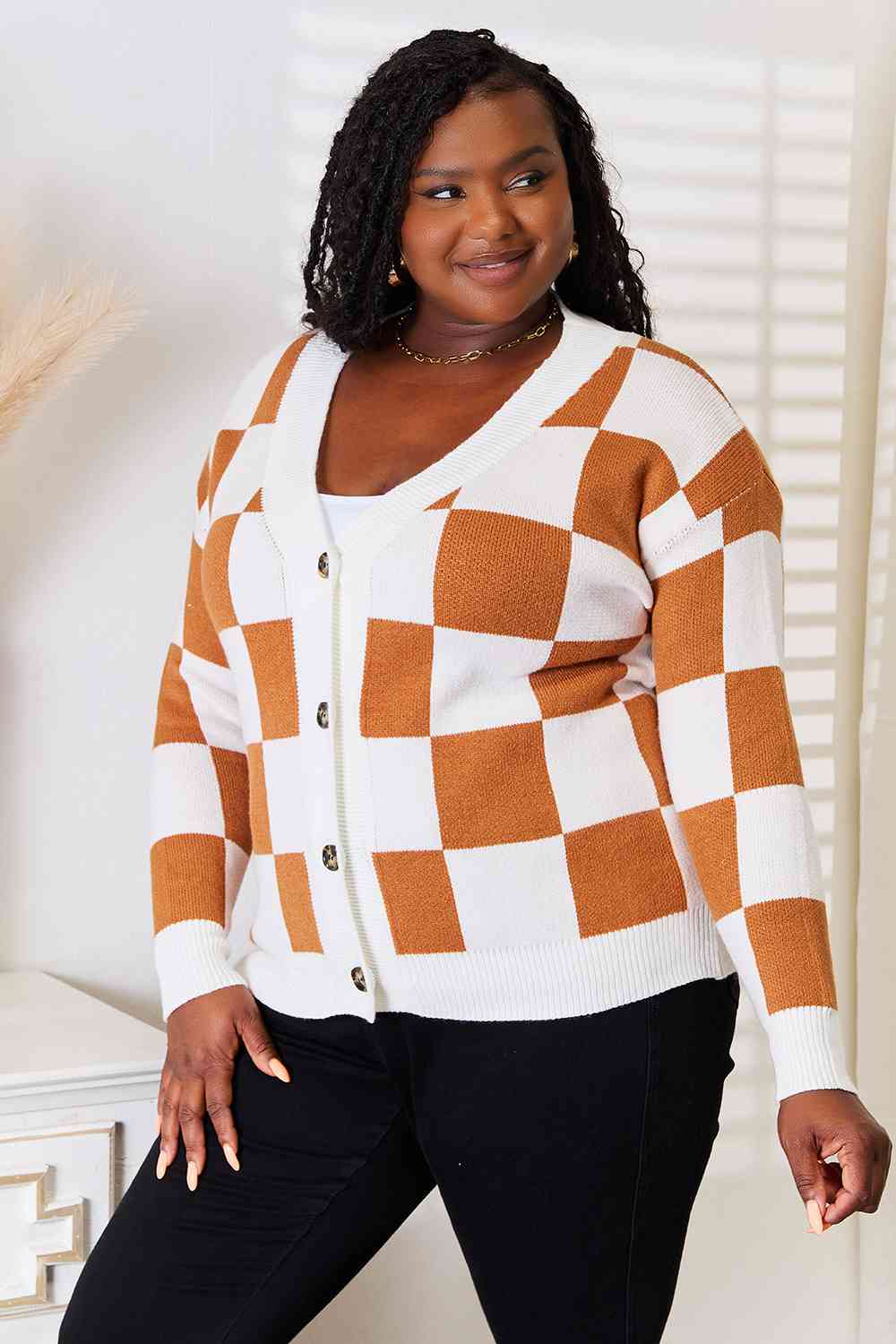 GINGHAM GLORY CARDIGAN