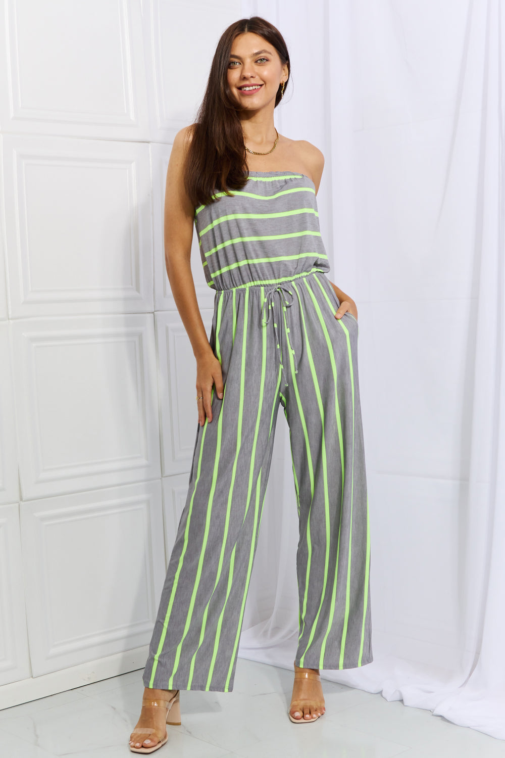 HOW SHE GOT HER GROOVE BACK STRIPED JUMPSUIT