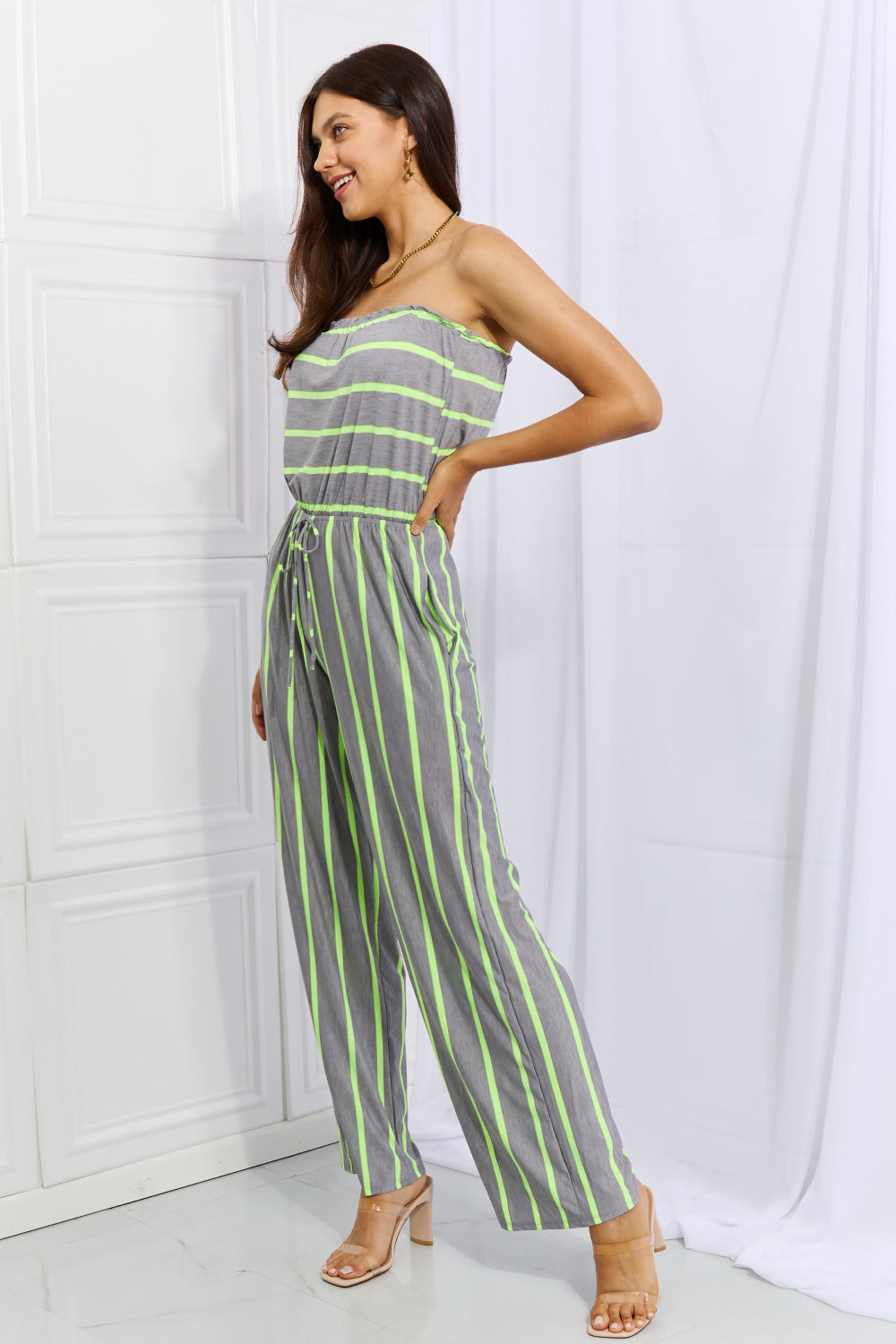 HOW SHE GOT HER GROOVE BACK STRIPED JUMPSUIT