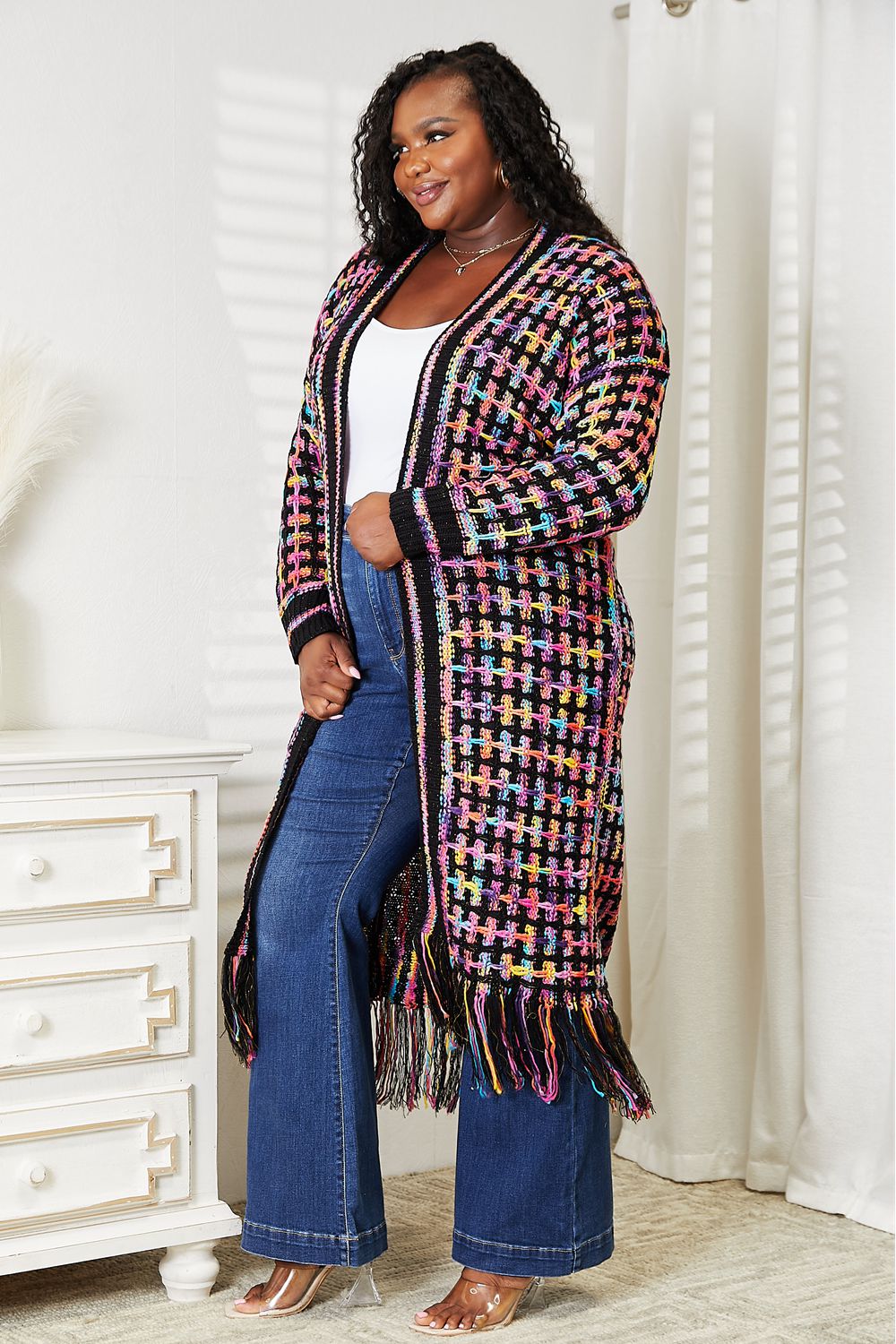 Plus size boho on sale cardigan