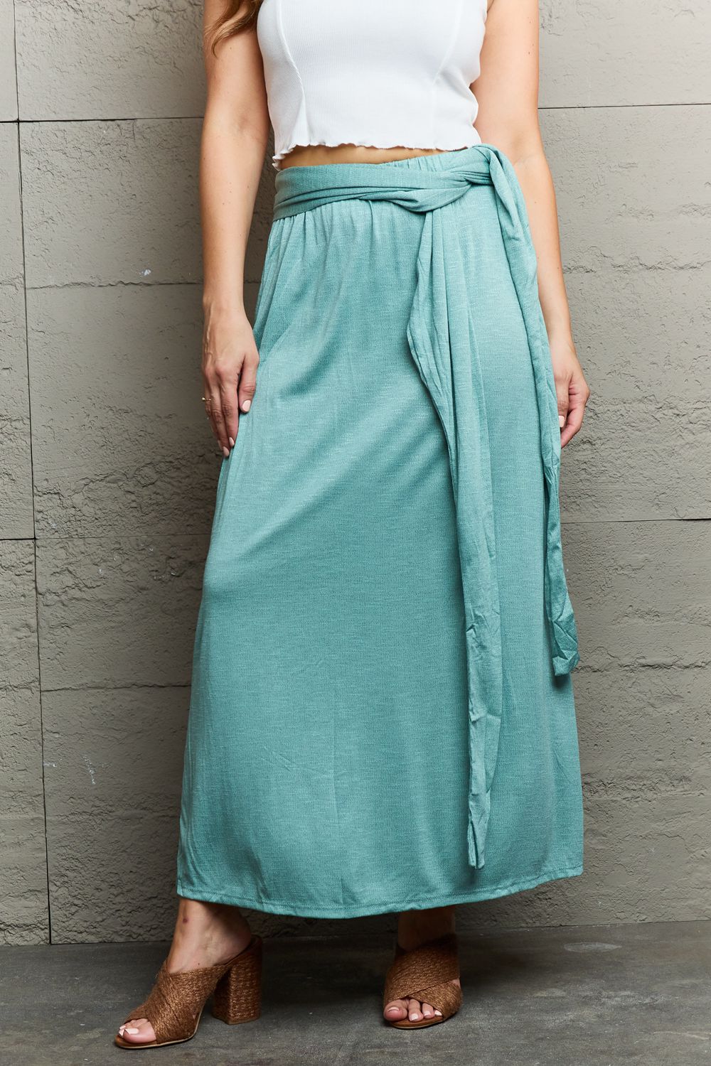 TOO MUCH HEAVEN CRISS CROSS HALTER NECK MAXI DRESS